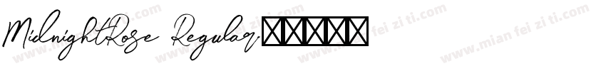 MidnightRose Regular字体转换